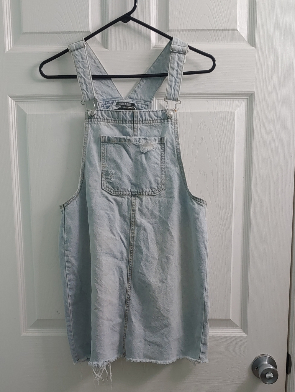 Denim Overall Dress Women's S Wild Fable Light Wash Jean